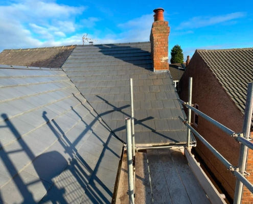 side view of large roof fitted Sutton in Ashfield